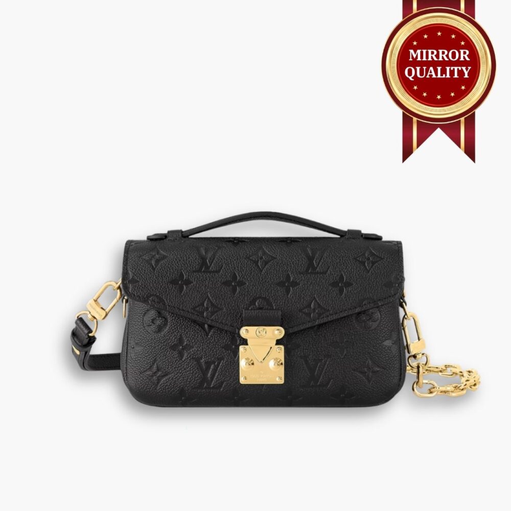 Mirror Quality - Louis Vuitton Pochette Métis East West Bag Black 21Cm M46595