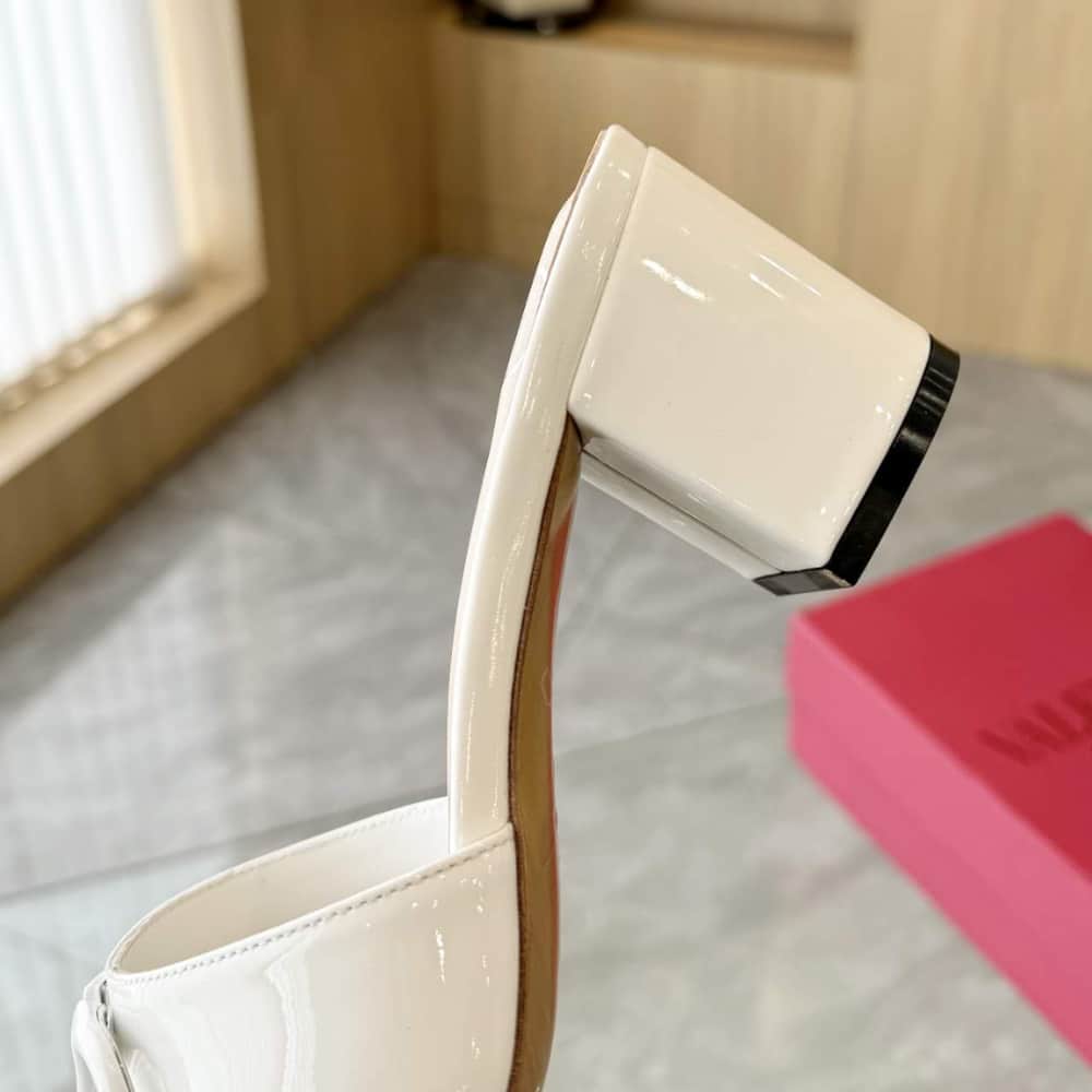 Valentino Vlogo Signature Slide Sandal White - Image 4