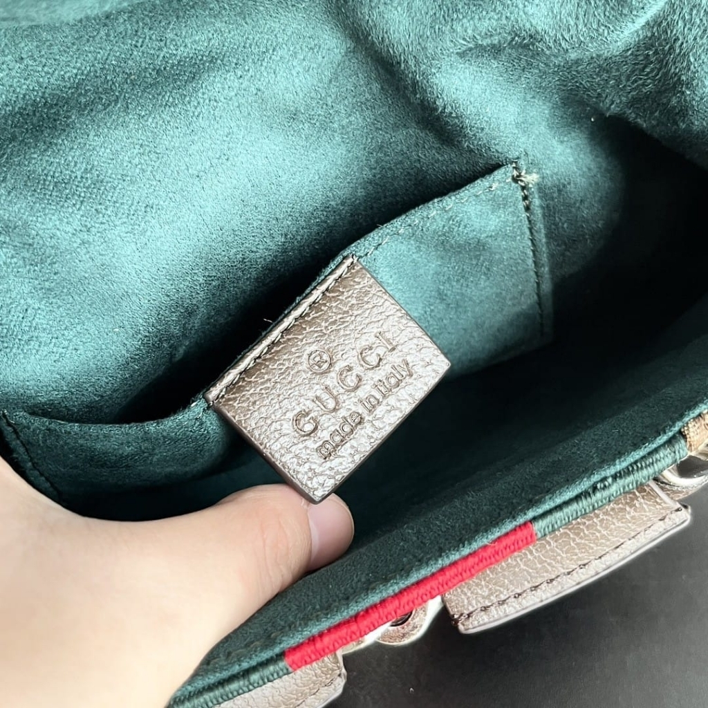 Gucci Horsebit Chain Small Shoulder Bag Beige And Brown 27Cm 764339 FACM2 8747 - Image 9