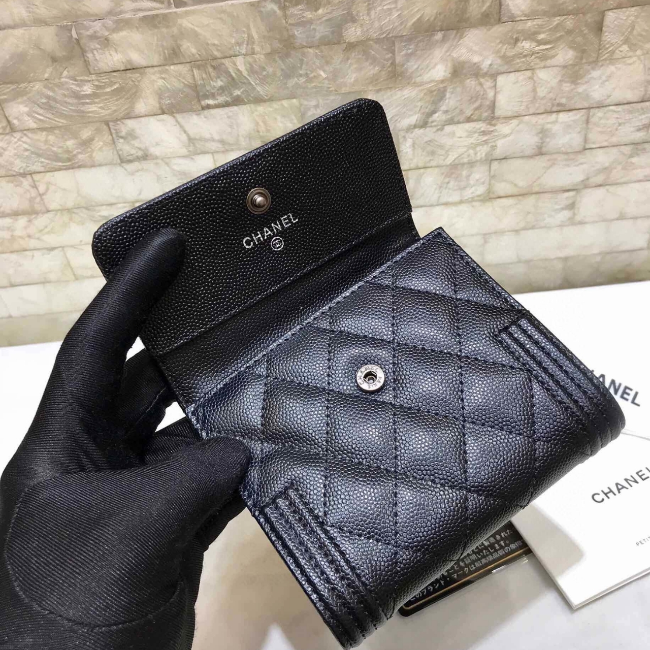 Chanel Boy Small Flap Wallet 11.5 cm A80734 B01490 94305 - Image 5