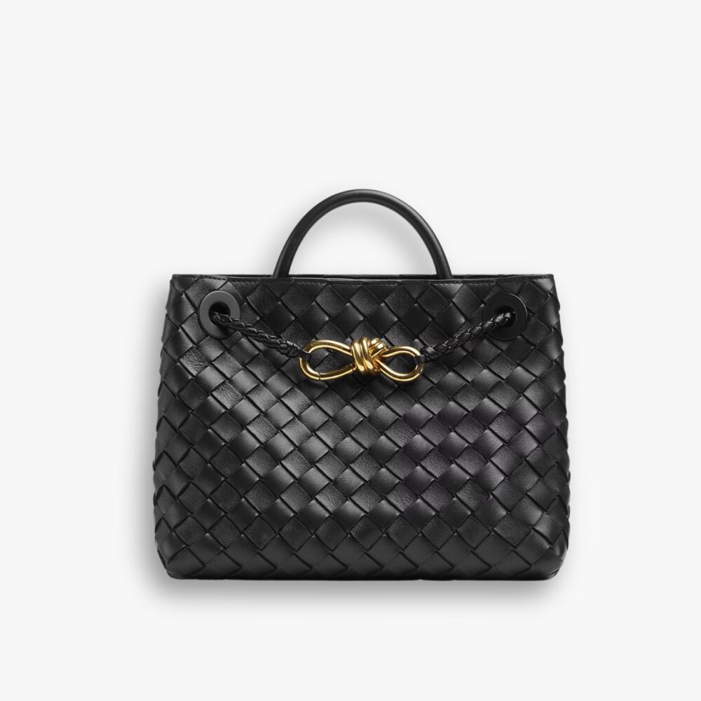 Bottega Veneta Andiamo Intrecciato Top Handle Bag Black 33cm 766014VCPP11139