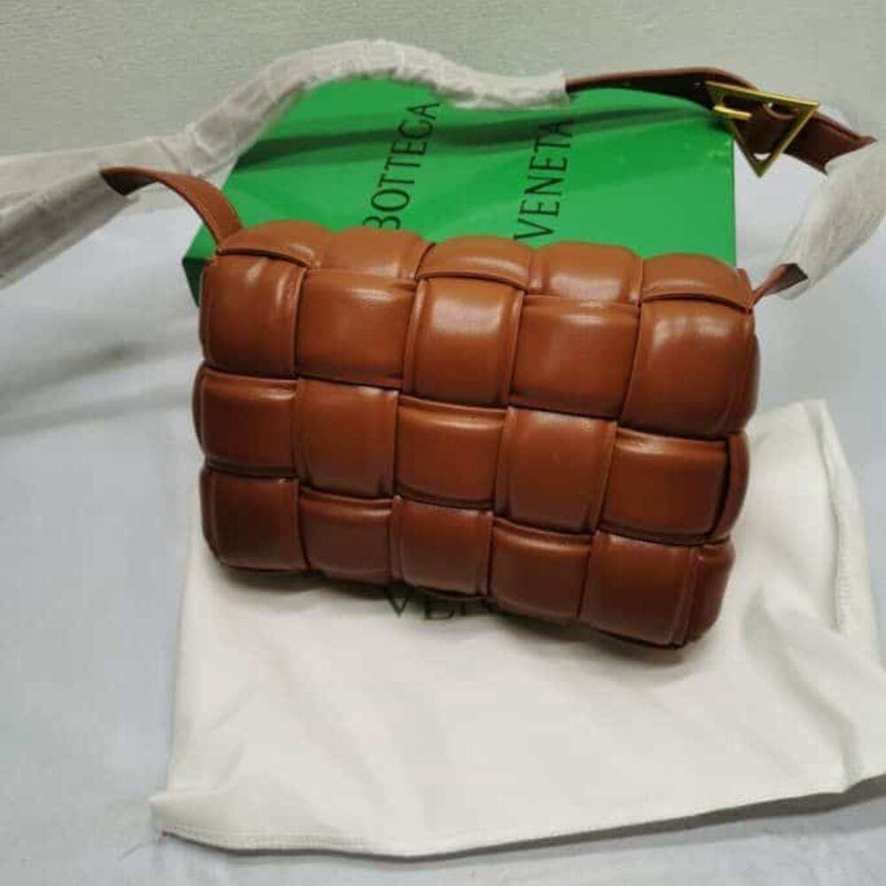 Alternative view of Bottega Veneta Padded Cassette Bag Caramel 22Cm 591970VCQR19850