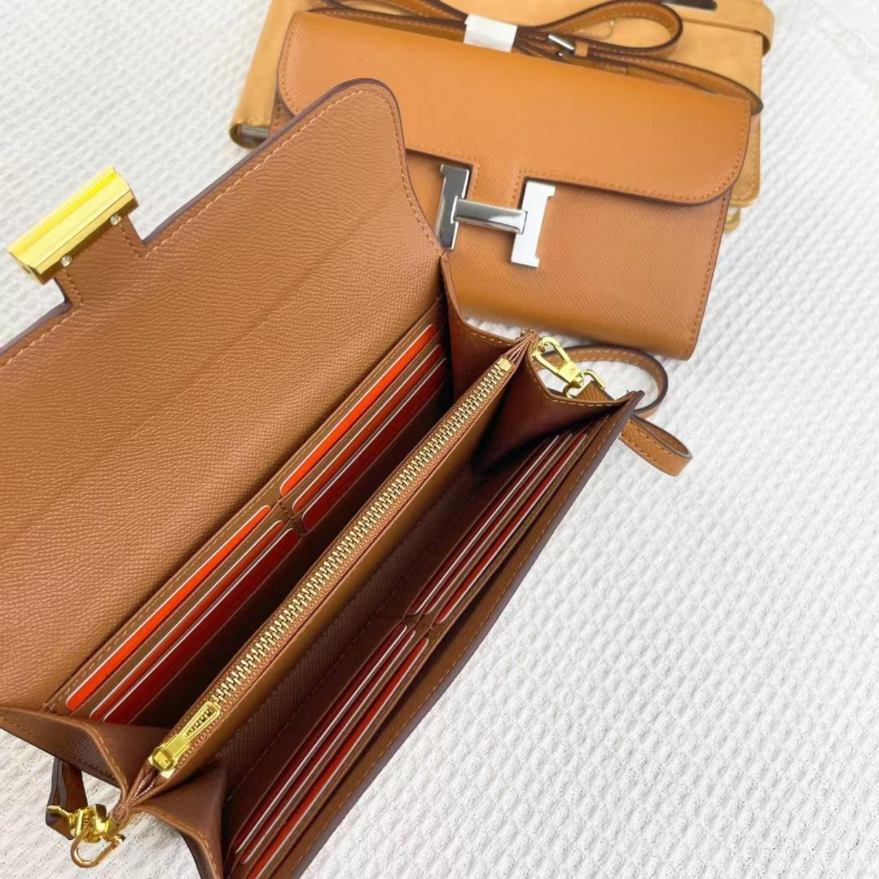 Hermes Constance Wallet To Go Gold Epsom Gold Hardware 21Cm - Image 3