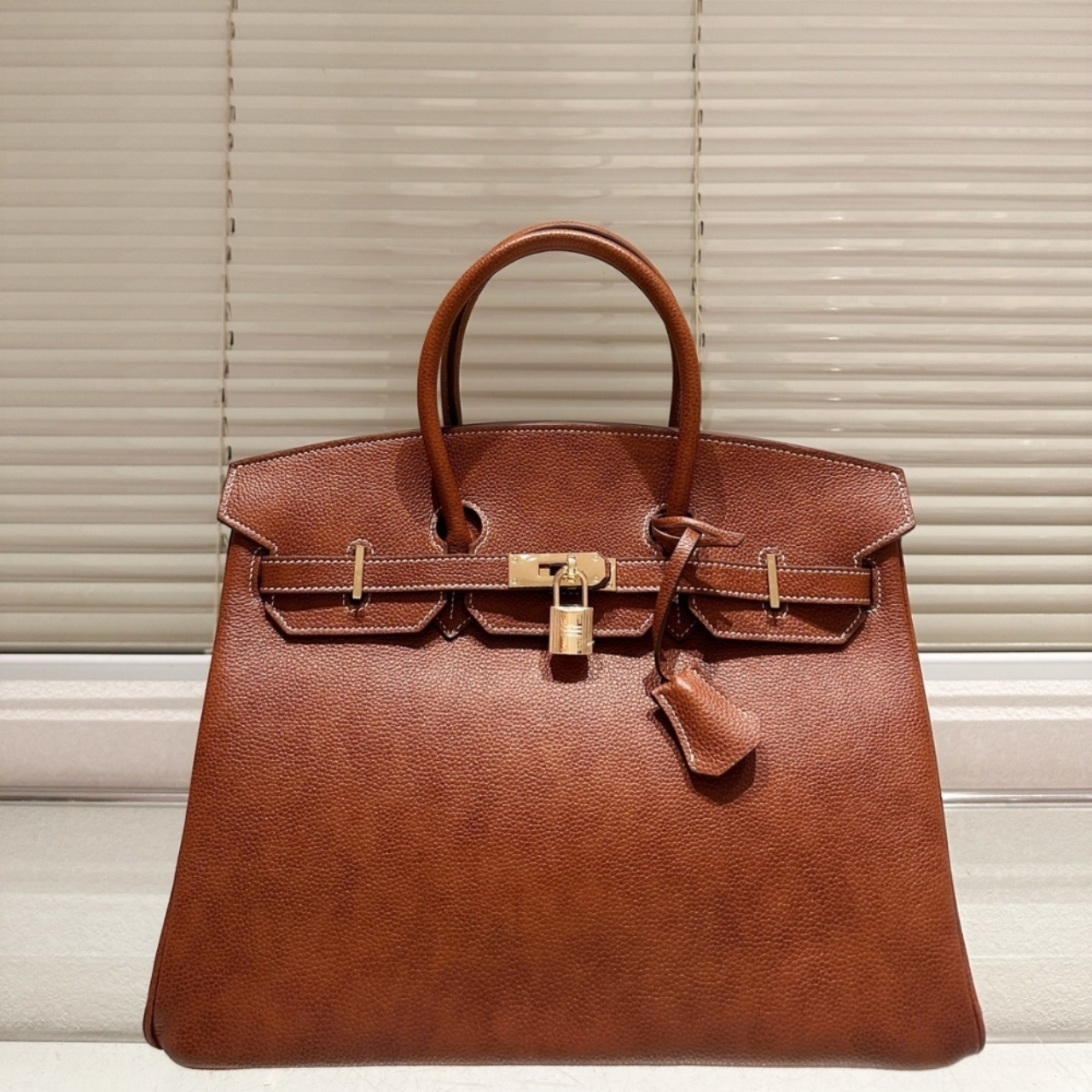 Hermes Birkin 30 Barenia Faubourg Fauve Gold Hardware Brown 35Cm - Image 2