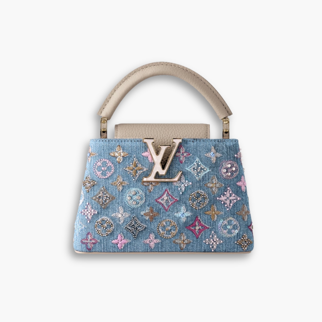 Louis Vuitton Capucines Mini Denim Blue 21Cm M12947