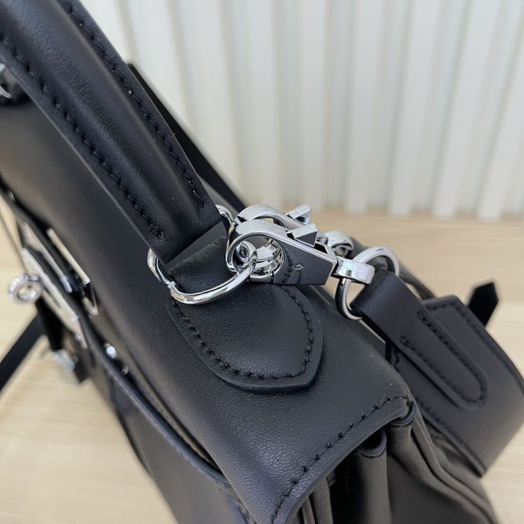 Hermes Kelly Lakis Swift Leather Black 28Cm - Image 7