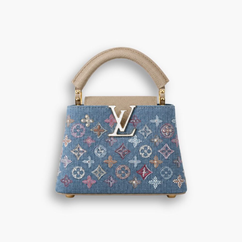 Louis Vuitton Capucines Mini Denim Blue 21Cm M12947