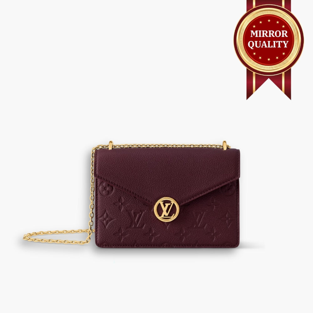Mirror Quality - Louis Vuitton Wallet On Chain Rosy Grenat Red 19Cm M25814