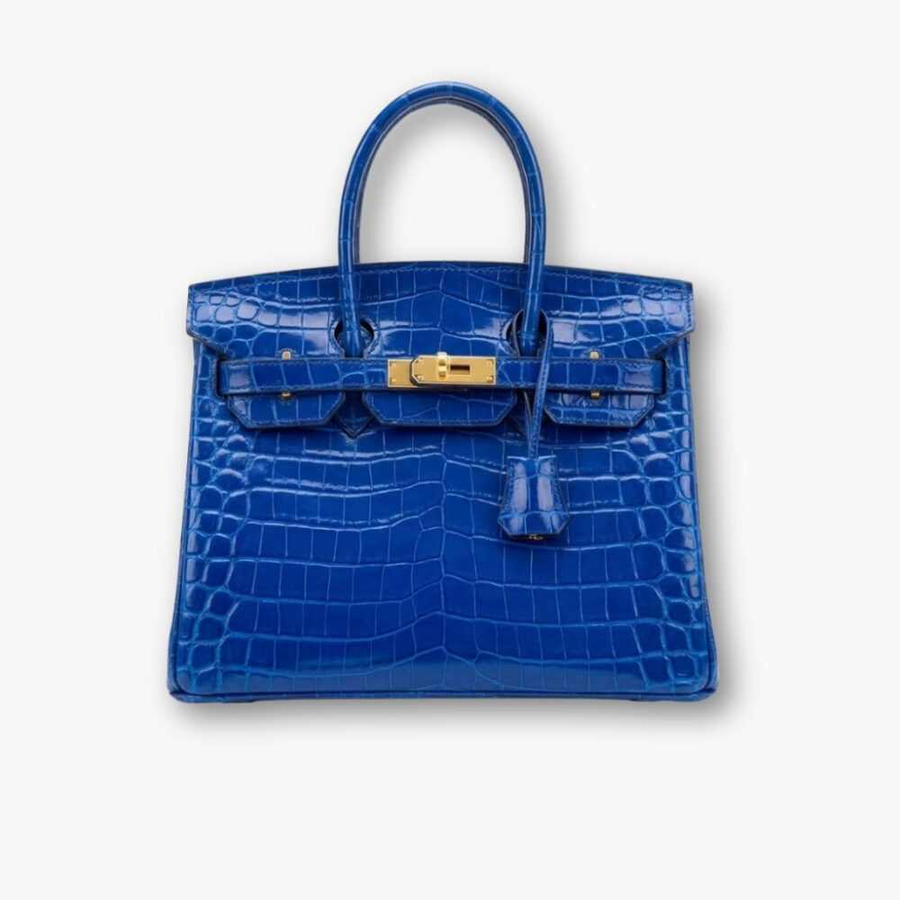 Hermes Birkin 25 Gold Tone Hardware Bleu 25Cm