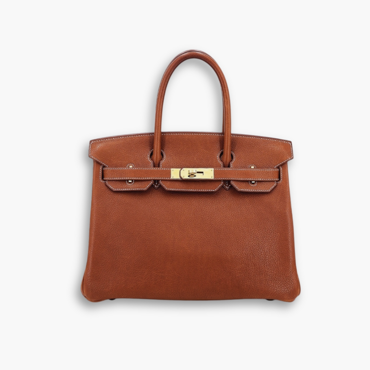 Hermes Birkin 30 Barenia Faubourg Fauve Gold Hardware Brown 35Cm