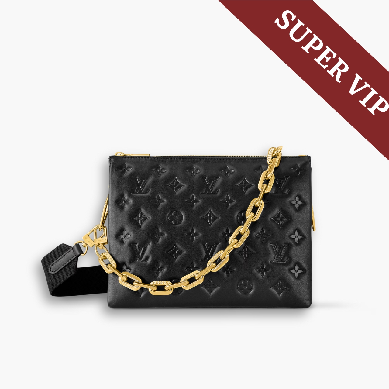 Super Vip 1:1   Louis Vuitton Coussin PM Black 26Cm M21260
