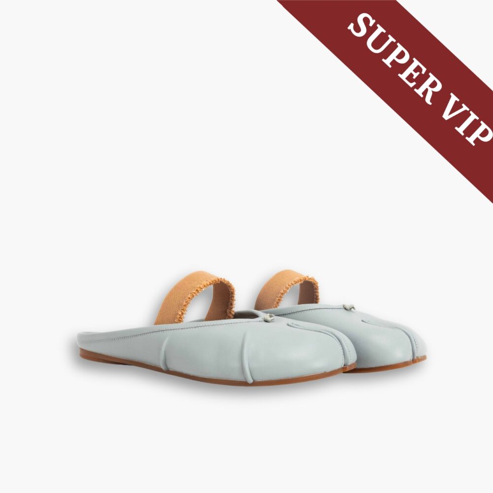 Super Vip 1:1 - Maison Margiela Tabi Elastic Band Mule Blue