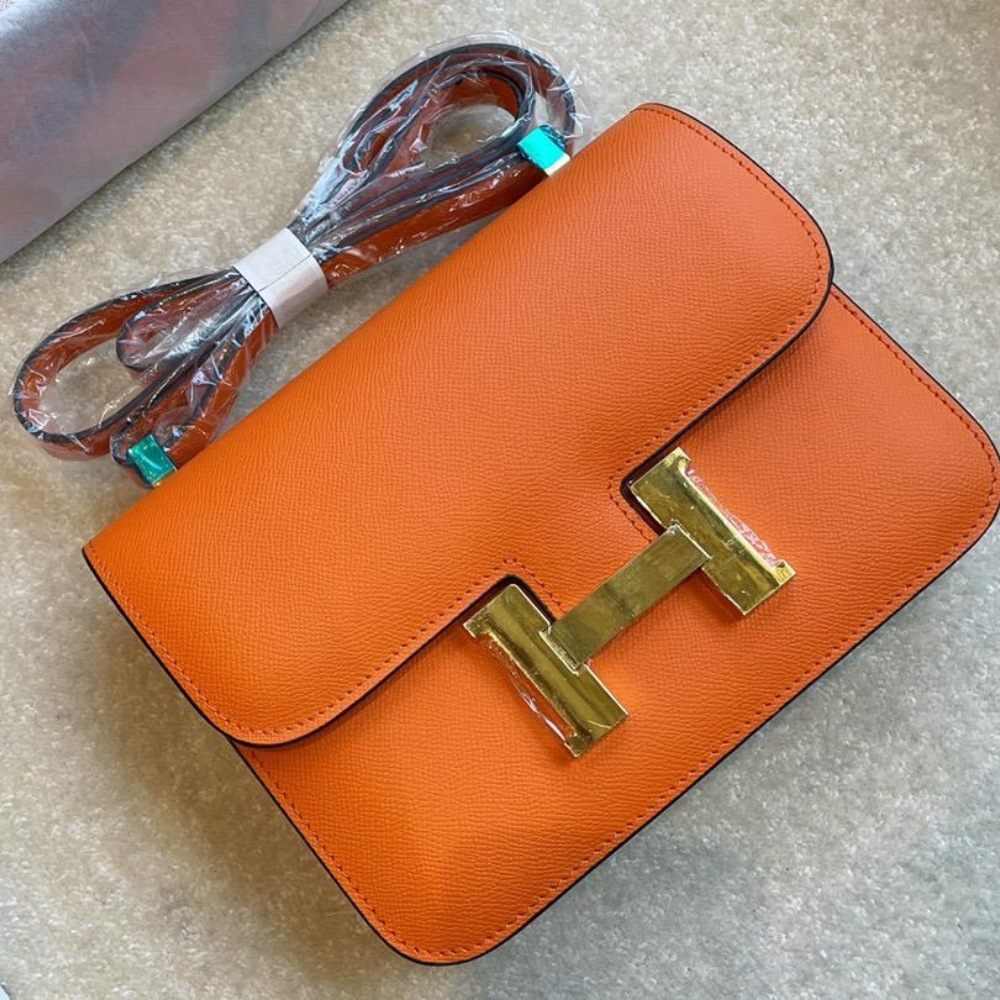 Alternative view of Hermes Mini Constance Epsom Orange 18cm