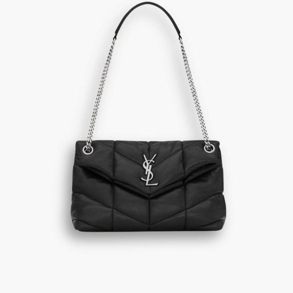 Saint Laurent Puffer Small Black 29Cm 5774761EL001000