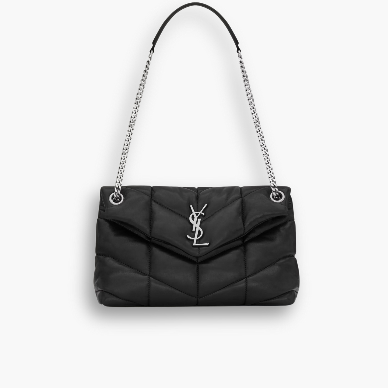 Saint Laurent Puffer Small Black 29Cm 5774761EL001000