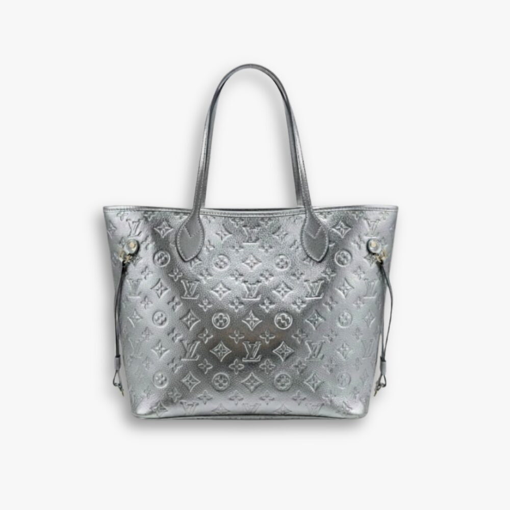 Louis Vuitton Neverfull MM Monogram Miroir Silver 31Cm
