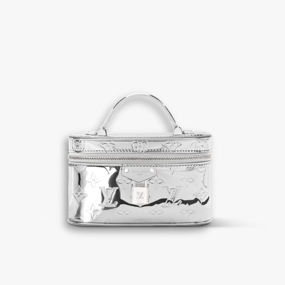 Louis Vuitton Vanity Chain Pouch Monogram Miroir Silver 19Cm M26097
