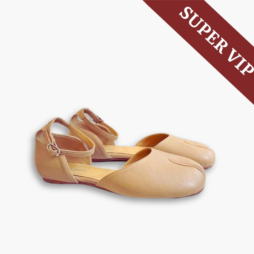 Super Vip 1:1 - Maison Margiela Tabi Ankle Strap Sandals Beige