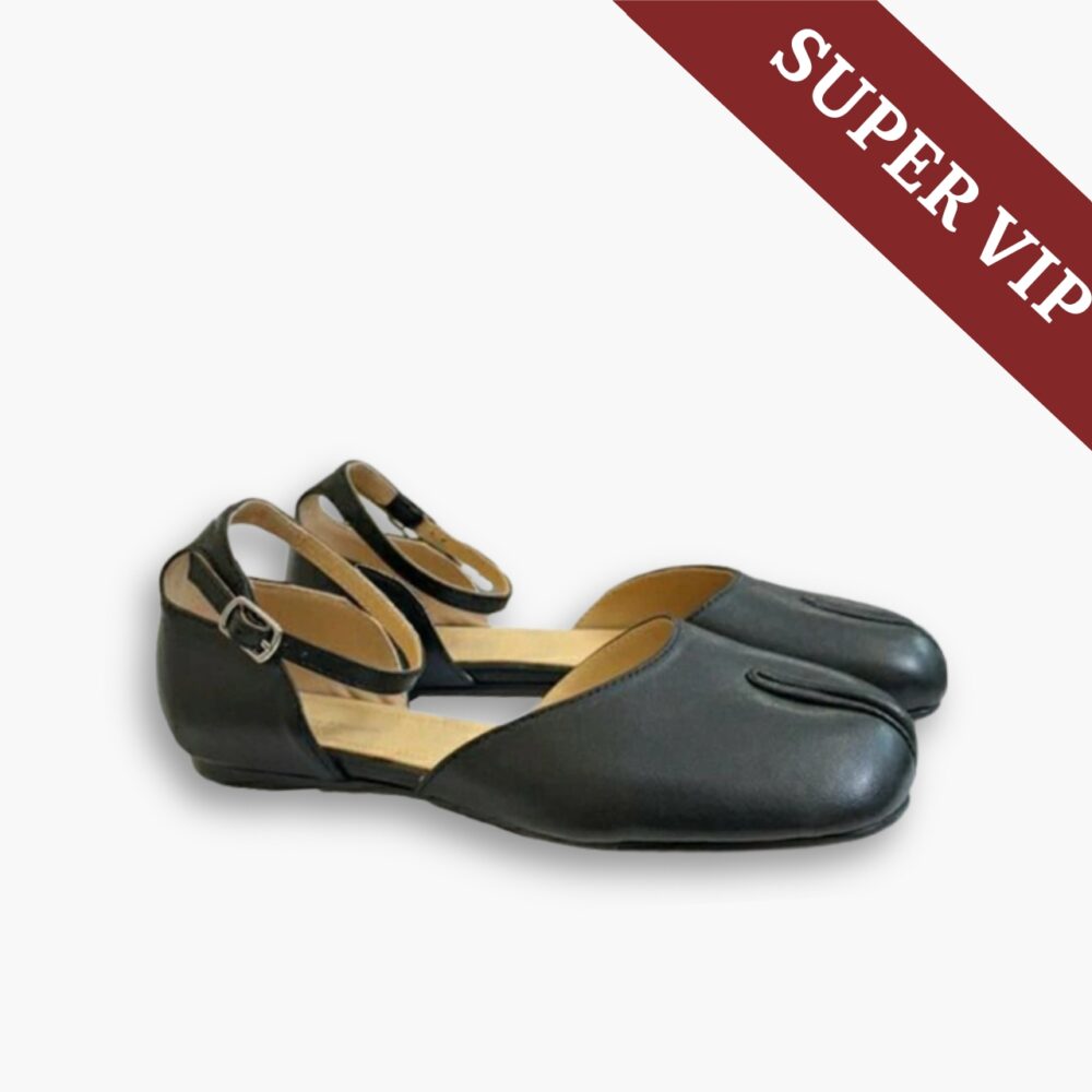 Super Vip 1:1 - Maison Margiela Tabi Ankle Strap Sandals Black