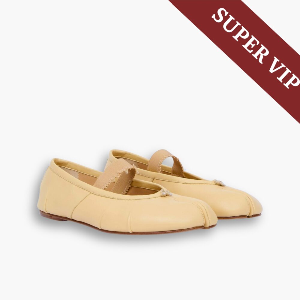 Super Vip 1:1 - Maison Margiela Tabi Elastic Band Ballerina Beige S39WZ0104P6853HA838