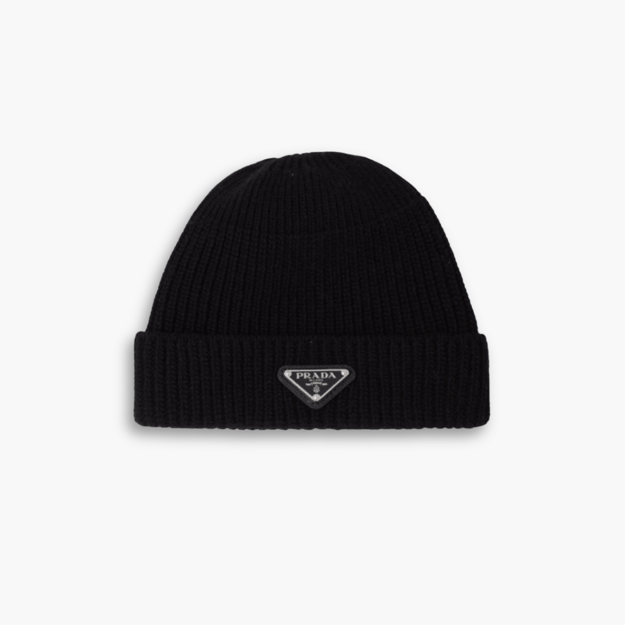 Prada Wool and Cashmere Beanie Black UMD489 3IM F0002 S 211