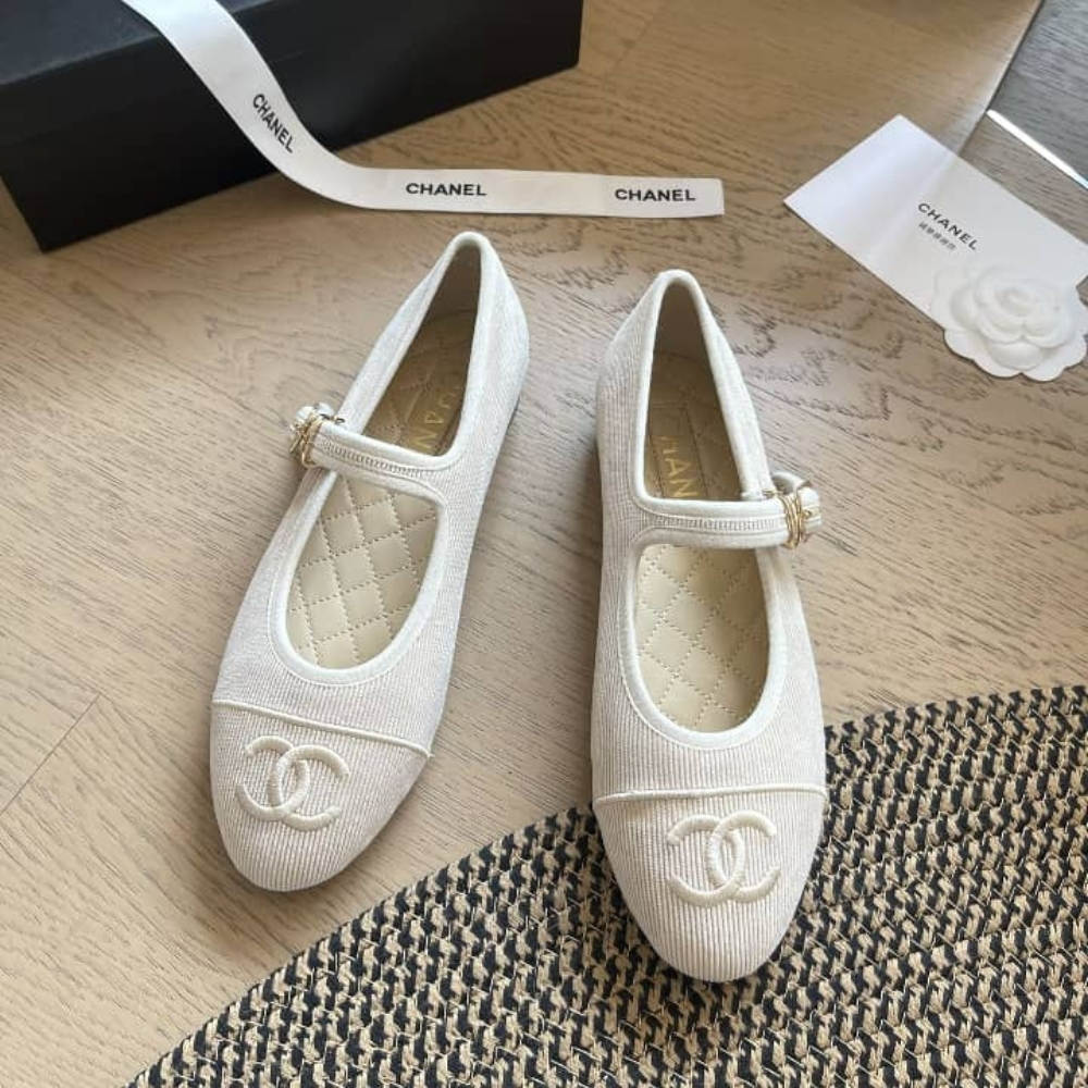 Alternative view of Chanel Mary Jane Ballet Flat Beige