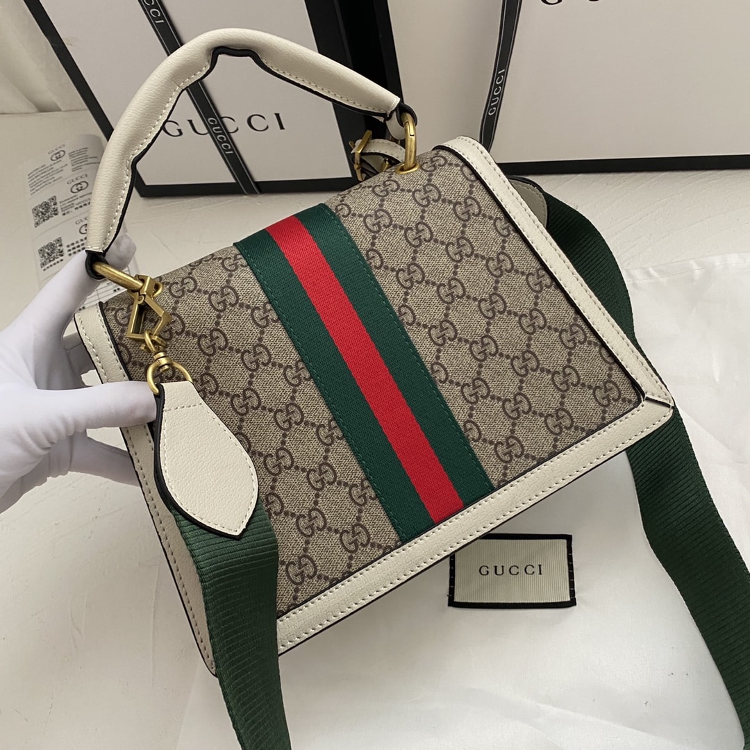 Gucci Queen Margaret GG Small Top Handle Bag White 25Cm 476541 9I6ST 9753 - Image 3