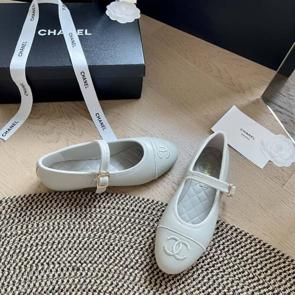 Chanel Mary Jane Ballet Flat Pure Light Blue - Image 3