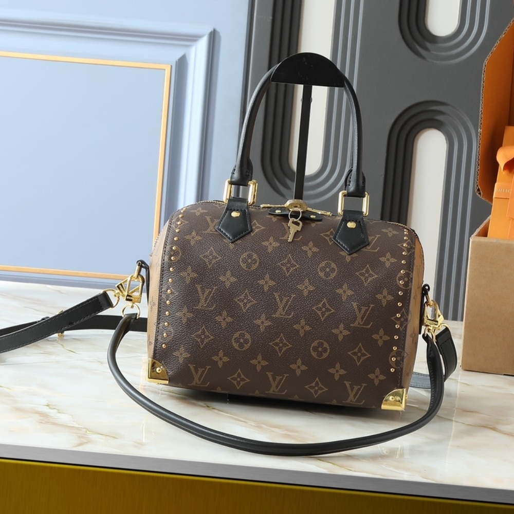Alternative view of Louis Vuitton Speedy Trunk 25 Monogram Brown 27Cm M26181
