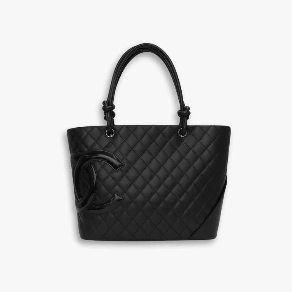 Chanel Cambon Line Large Tote Bag In Black 41Cm A25169