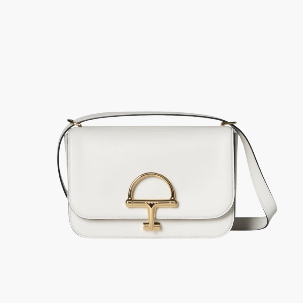 Gucci Siena Small Shoulder Bag Ivory Leather 22Cm 846705 AAFKB 9540