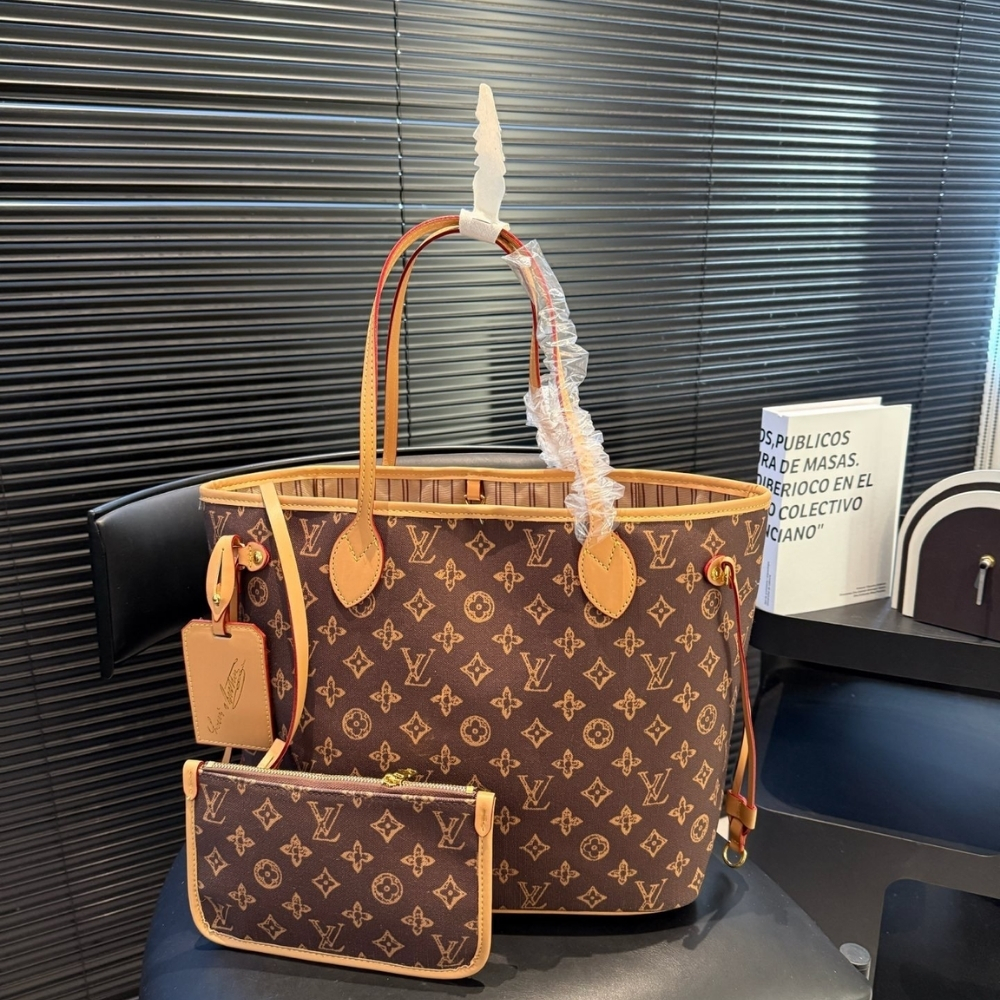 Alternative view of Louis Vuitton Neverfull MM Monogram Origine Ebène 31Cm