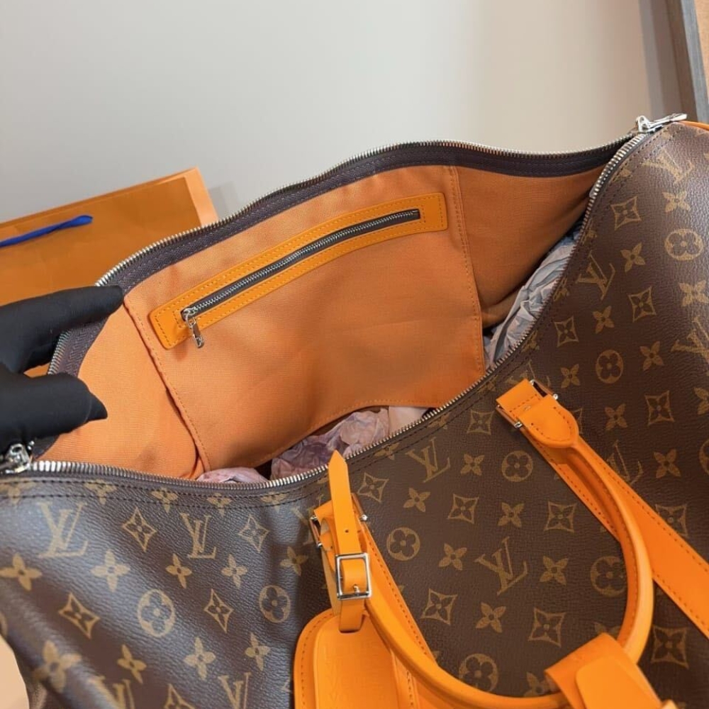 Louis Vuitton Keepall Bandoulière 50 Safran Yellow 57Cm M12634 - Image 5