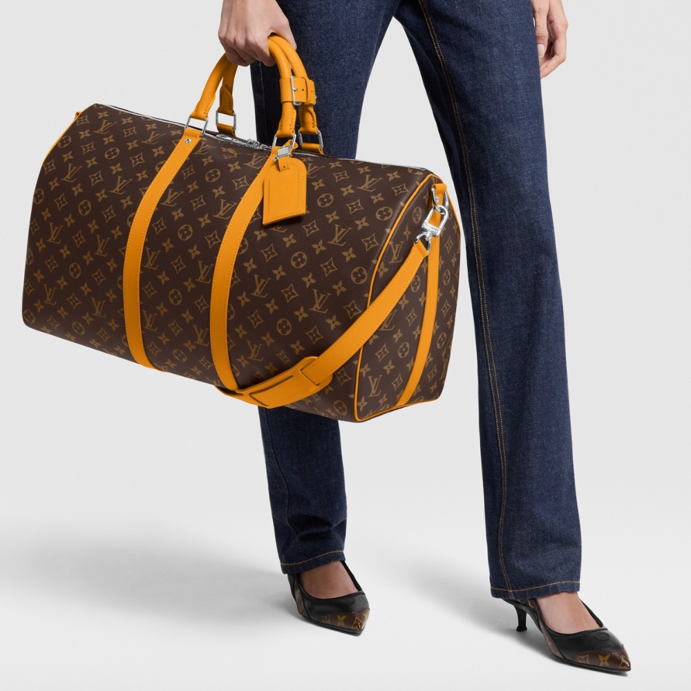 Louis Vuitton Keepall Bandoulière 50 Safran Yellow 57Cm M12634 - Image 6