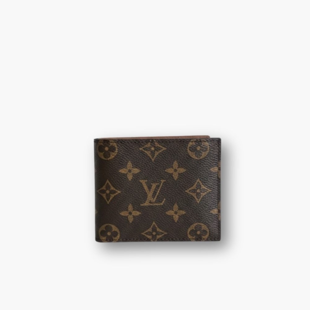Louis Vuitton Amerigo Wallet Brown 12Cm