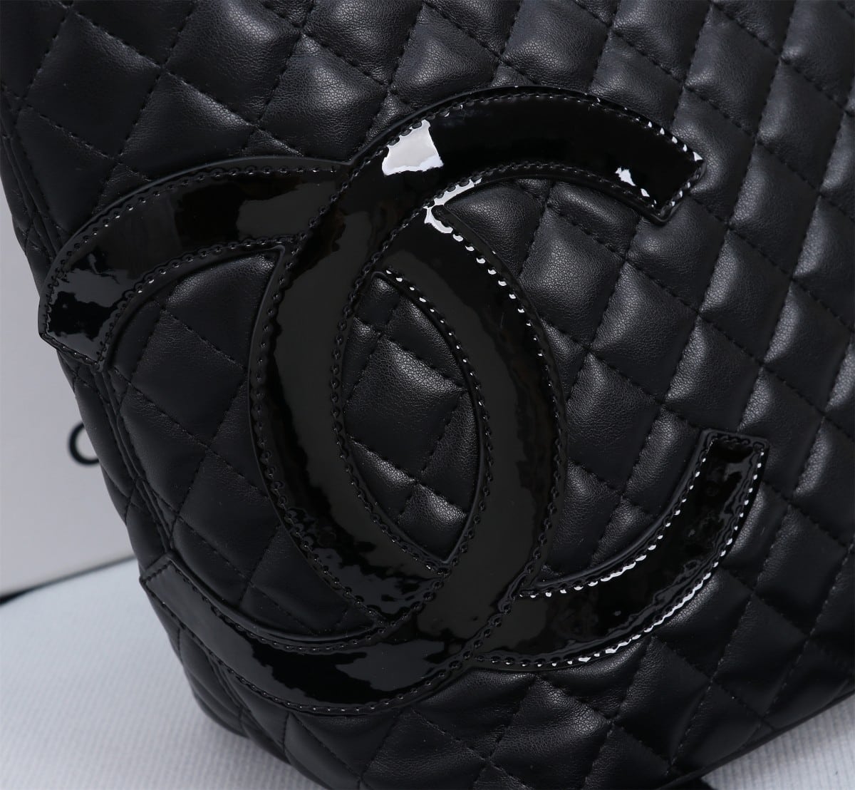 Chanel Cambon Line Large Tote Bag In Black 41Cm A25169 - Image 6