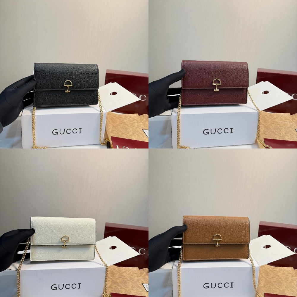 Gucci Half Horsebit Wallet On Chain Black 20Cm - Image 11