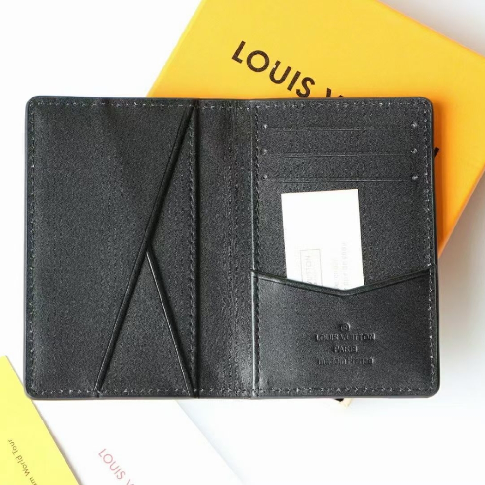 Louis Vuitton Pocket Organizer Wallet Black 11Cm M62899 - Image 6