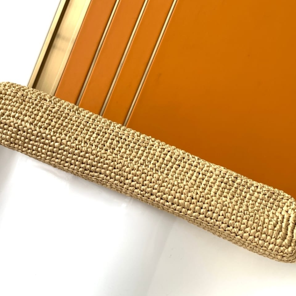 Super Vip 1:1 - Saint Laurent Icare In Raffia Natural 37cm 772191GAAEK2063 - Image 5