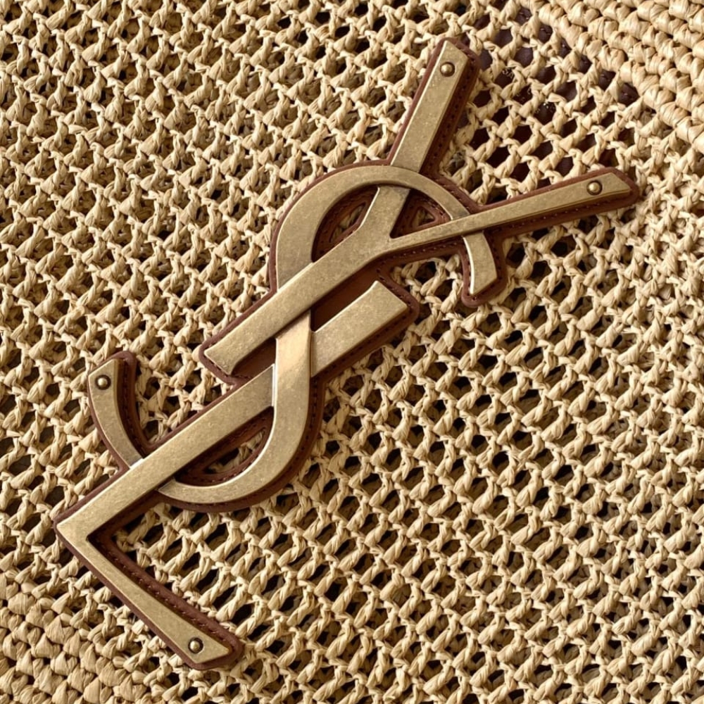 Super Vip 1:1 - Saint Laurent Icare In Raffia Natural 37cm 772191GAAEK2063 - Image 6