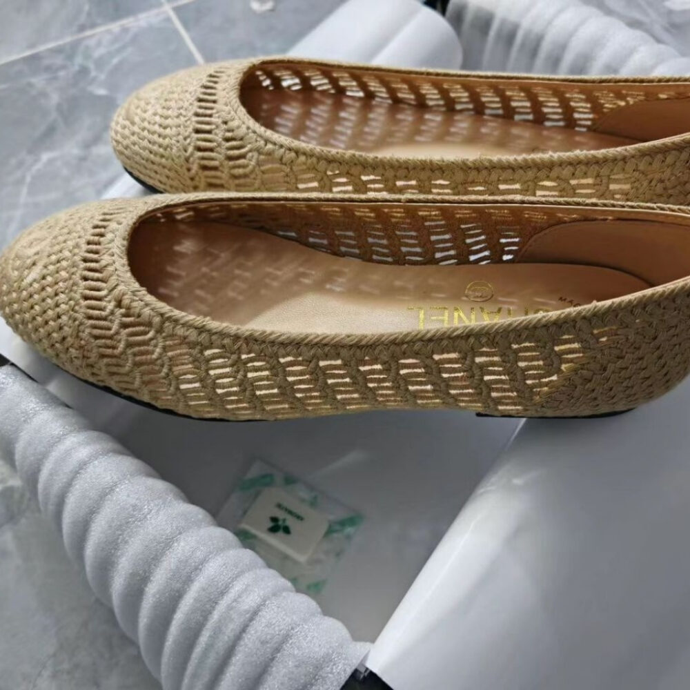 Alternative view of Chanel Ballet Flats Raffia Beige G46352 B19806 NAFBC