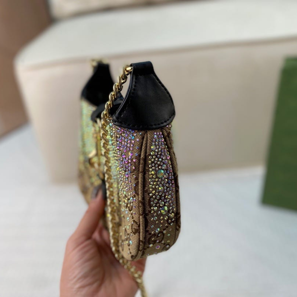 Gucci Jackie Notte Mini Bag Beige And Dark Brown 19Cm 782889 FAD1Z 2541 - Image 6