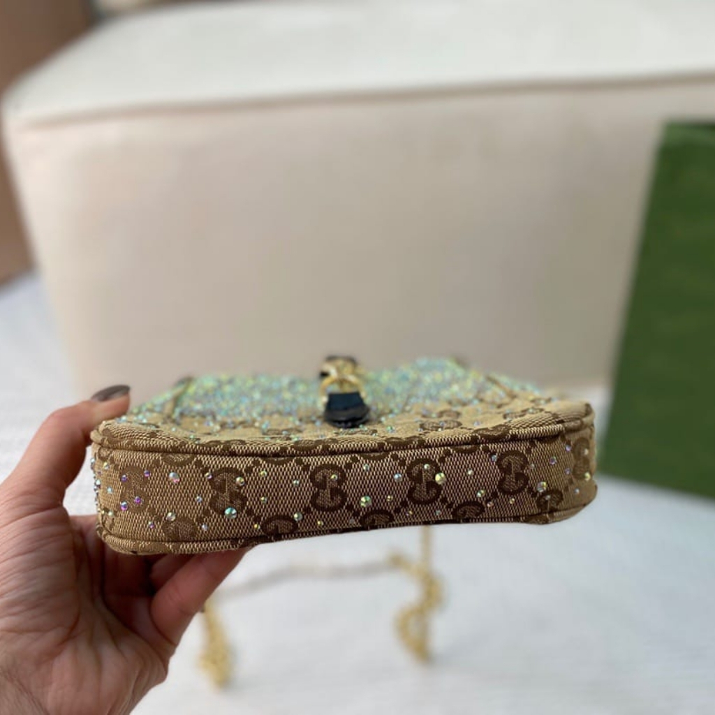 Gucci Jackie Notte Mini Bag Beige And Dark Brown 19Cm 782889 FAD1Z 2541 - Image 5