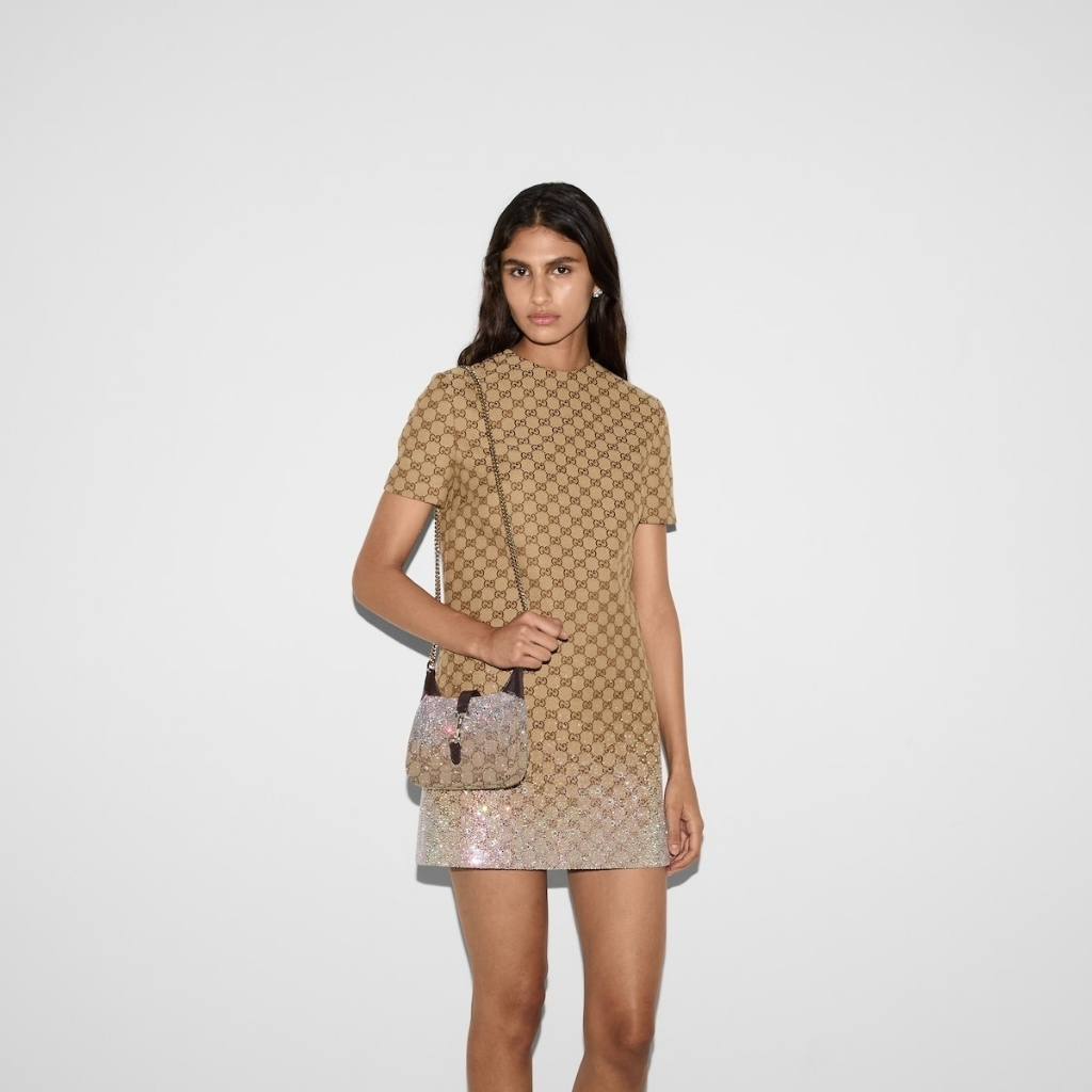 Gucci Jackie Notte Mini Bag Beige And Dark Brown 19Cm 782889 FAD1Z 2541 - Image 8