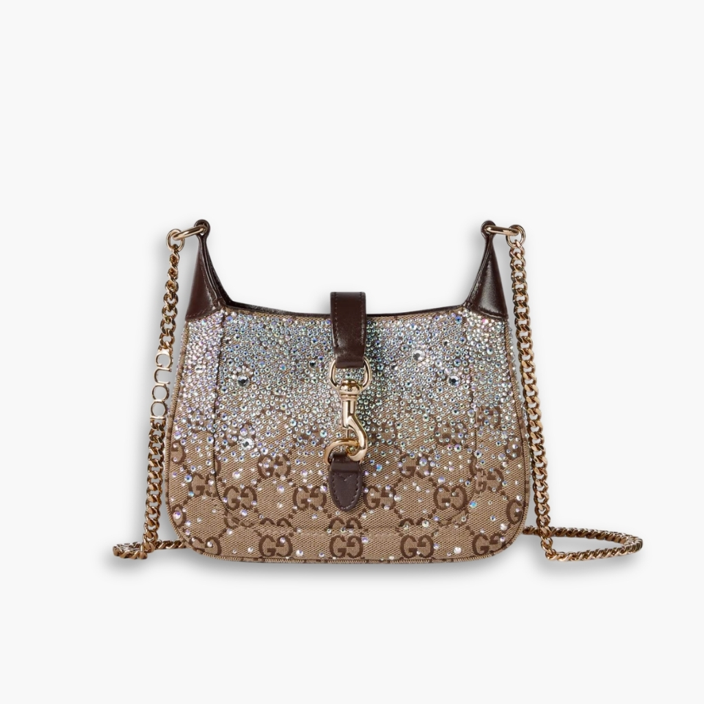 Gucci Jackie Notte Mini Bag Beige And Dark Brown 19Cm 782889 FAD1Z 2541