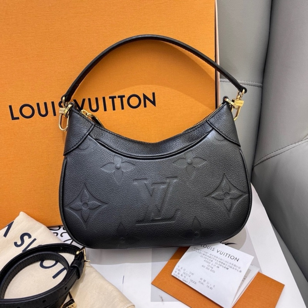 Louis Vuitton Bagatelle Bag Monogram Empreinte Black 24cm M46002 - Image 2