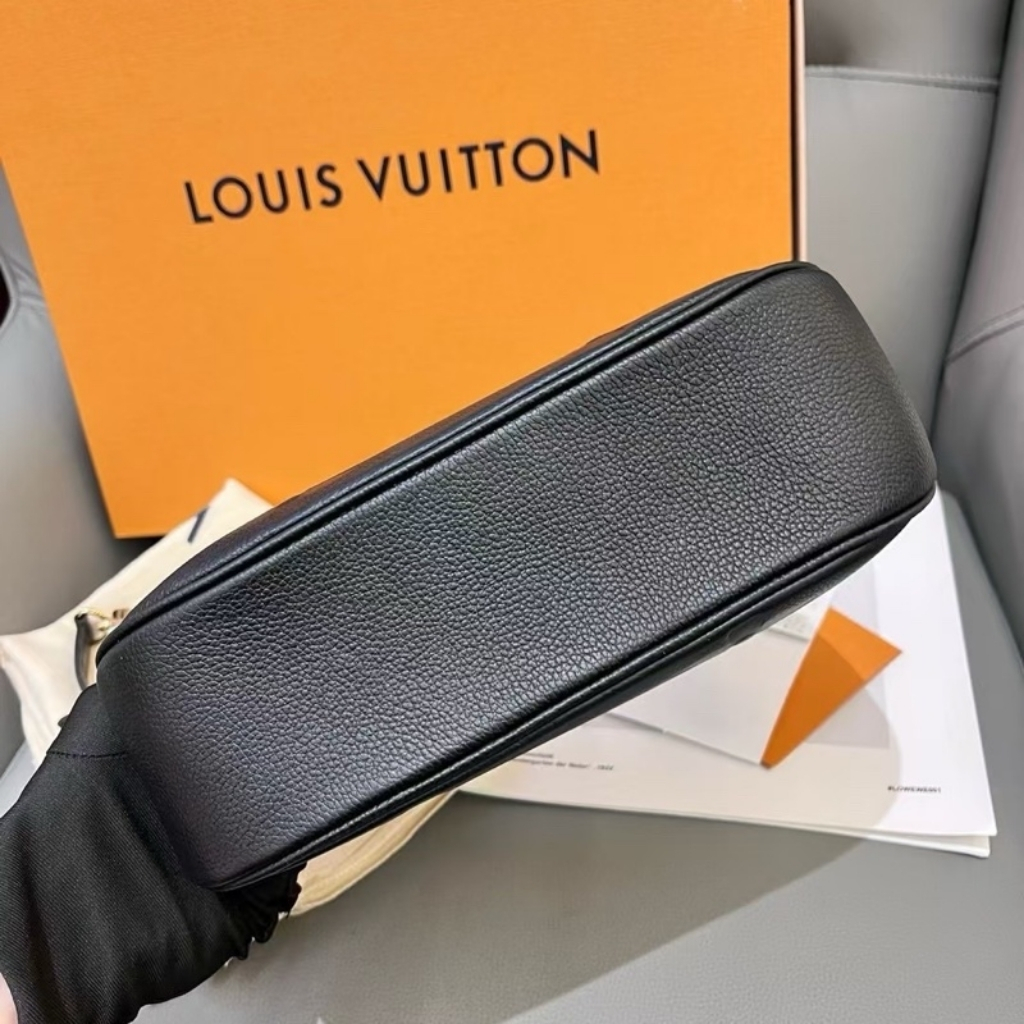 Louis Vuitton Bagatelle Bag Monogram Empreinte Black 24cm M46002 - Image 5