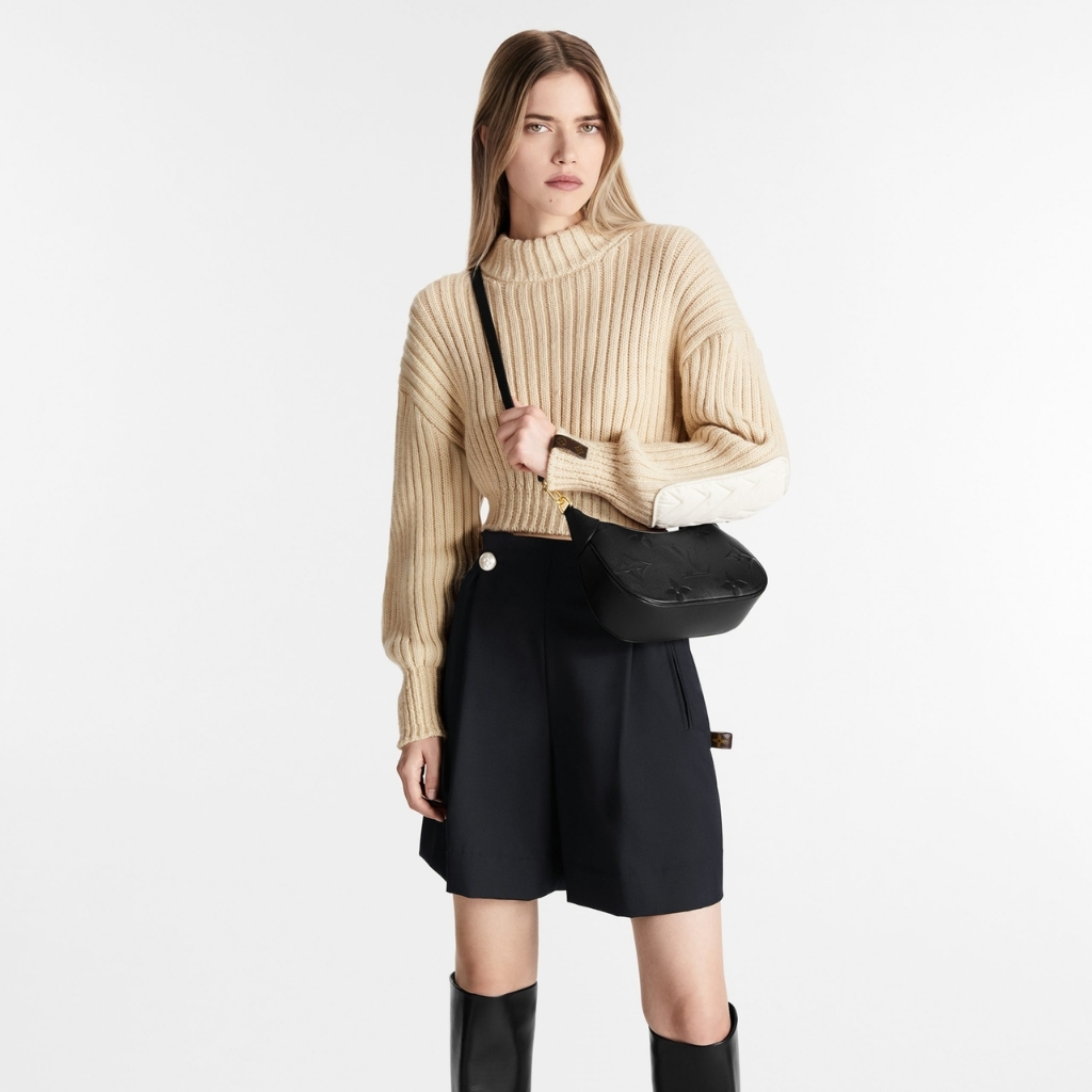 Louis Vuitton Bagatelle Bag Monogram Empreinte Black 24cm M46002 - Image 6