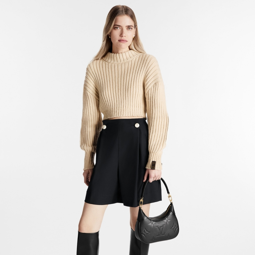 Louis Vuitton Bagatelle Bag Monogram Empreinte Black 24cm M46002 - Image 7