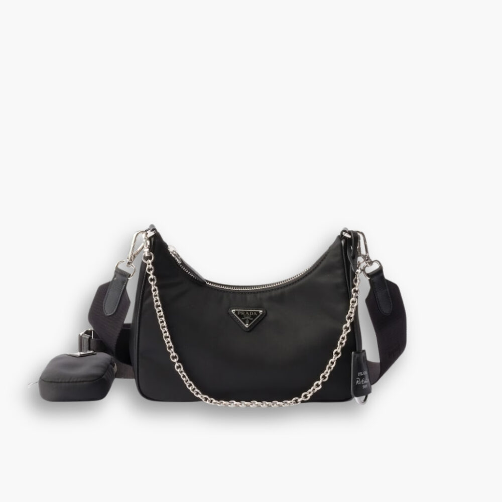 Prada Re Edition 2005 Re Nylon Bag Black 26cm